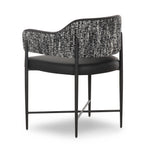 Sezanne Vegan Leather Dining Chair in Black