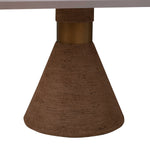 Rishi 120" Rope Rectangular Dining Table in Natural/White