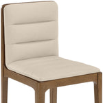 Ellis Vegan Leather Dining Chair in Beige