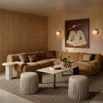 Restis 52" Quartz Coffee Table in Cream