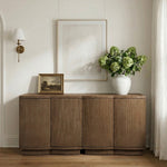 Aveline Oak 2pc Sideboard in Brown