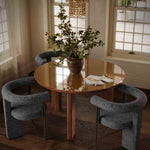Synn Boucle Dining Chair in Black