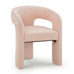Malone Chenille Dining Chair in Blush