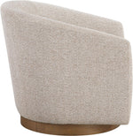 Modra Swivel Accent Chair in Beige