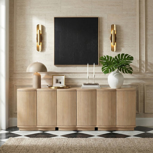 Aveline Oak 3pc Sideboard in Natural