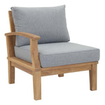 Marina 6 Piece Outdoor Teak Set in Natural Gray