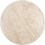 Pietra 48" Travertine Dining Table in Brown