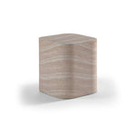 Vellon Concrete End Table in Travertine