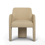 Leo Vegan Leather Dining Chair in Taupe