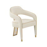 Corralis Boucle Dining Chair in Cream
