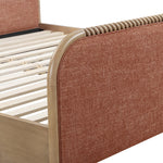 Hatia Basketweave King Bed in Sienna Red