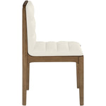Ellis Vegan Leather Dining Chair in Cream