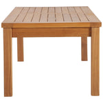 Upland Outdoor Teak Wood 4-Piece Furniture Set in Natural White
