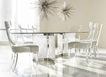 Andorra Glass & Crystal Acrylic Dining Table