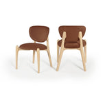 Velora Velvet Dining Chair in Cognac