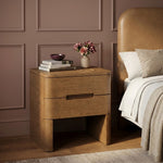Caswell Oak Nightstand in Brown