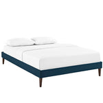 Tessie King Fabric Bed Frame in Azure