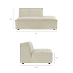 Restore 3-Piece Sectional Sofa in Ecru