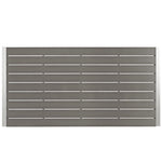 Shore Outdoor Aluminum Dining Table in Silver Gray