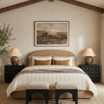 Celine Velvet Bed - King in Beige