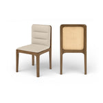 Ellis Vegan Leather Dining Chair in Beige