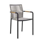 Serenity Outdoor Armchairs Set of 2 in Light Gray
