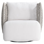 Lomani Woven Rope Outdoor Swivel Chair