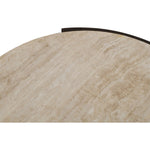 Solstice Travertine Coffee Table in Brown