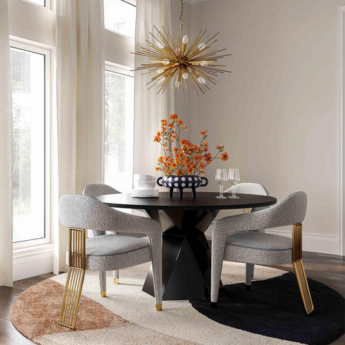 Corralis Boucle Dining Chair in Grey
