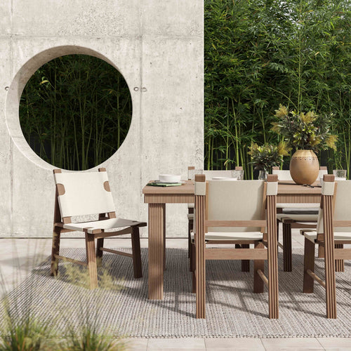 Cassie 108" Outdoor Rectangular Dining Table in Natural