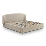 Corey King Linen Storage Bed in Taupe