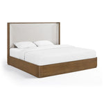 Tiberio Linen Bed - King in Brown