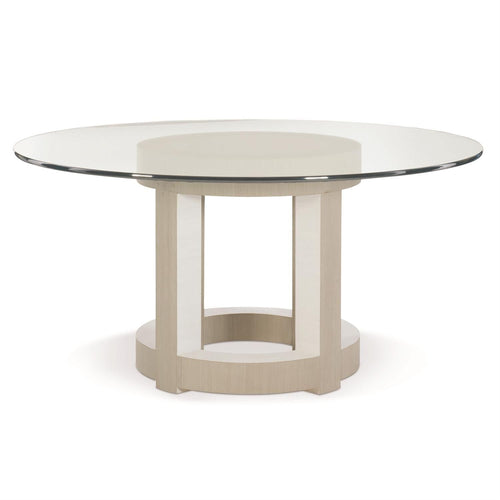 Axiom 60" Round Glass Dining Table