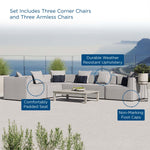 Saybrook Outdoor 6-Piece Sectional Sofa in Gray
