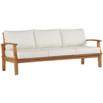 Marina Outdoor Teak Sofa in Natural White