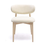 Zinea Velvet Dining Chair in Cream