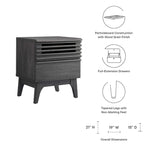 Render Nightstand in Charcoal
