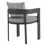 Tahoe Outdoor Aluminum Dining Chair in Gray Gray