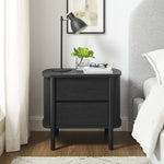Cadence 2-Drawer Nightstand in Black