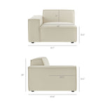 Restore 3-Piece Sectional Sofa in Ecru