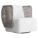 Lomani Woven Rope Outdoor Swivel Chair