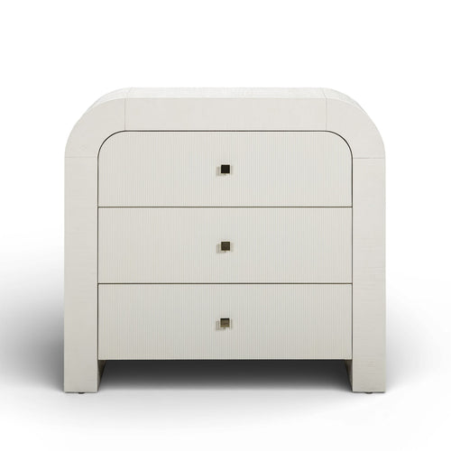 Hump 38" Arched 3-Drawer Chest in White