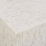 Earl 48" Shell Coffee Table in Cream