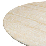 Brut Concrete 86" Oval Dining Table in White