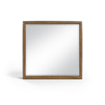 Caswell Oak Framed Mirror in Brown
