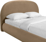 Celine Velvet Bed - King in Beige