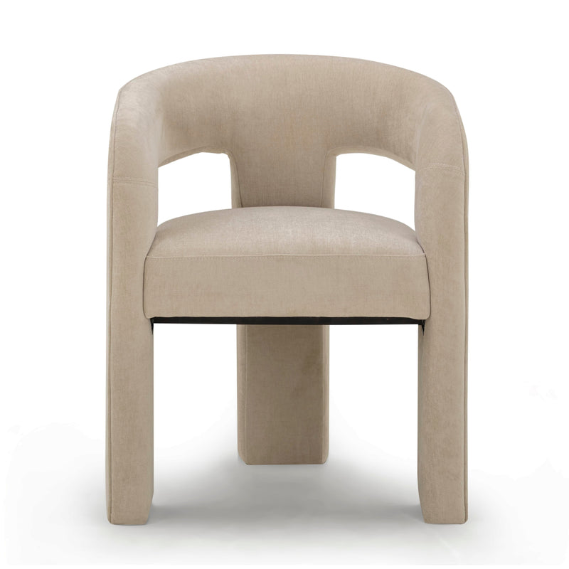 Malone Chenille Dining Chair in Taupe