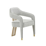 Corralis Boucle Dining Chair in Grey