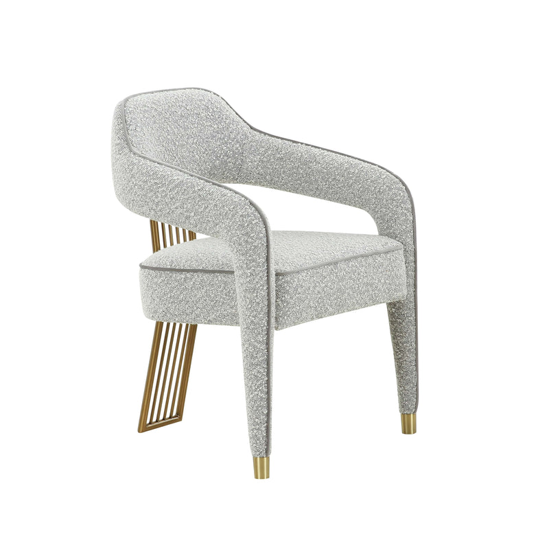 Corralis Boucle Dining Chair in Grey