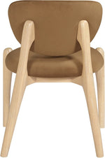 Velora Velvet Dining Chair in Saddle